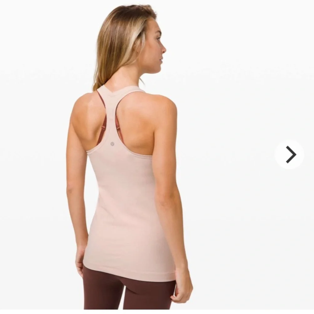 EUC Lululemon Cool Racerback II Tank Top in Feather Pink sz 4
